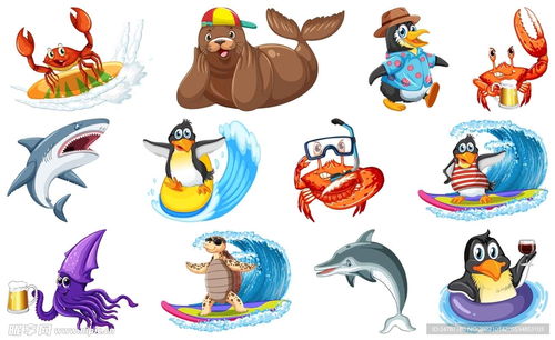 探索海洋生物的奇妙世界 合集設計圖與生物多樣性