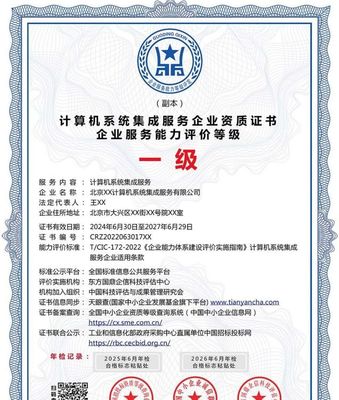 計算機系統集成服務企業資質證書 投標加分的利器，ESCE認證多網可查